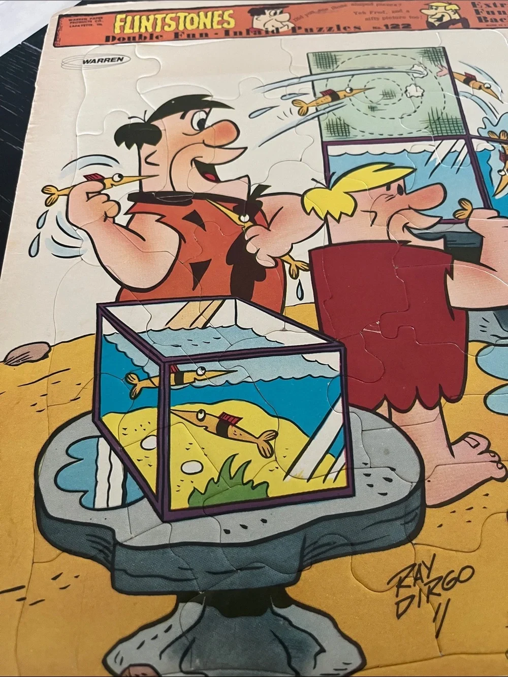 VTG. Warren Paper Products “ Flinstones” Puzzle